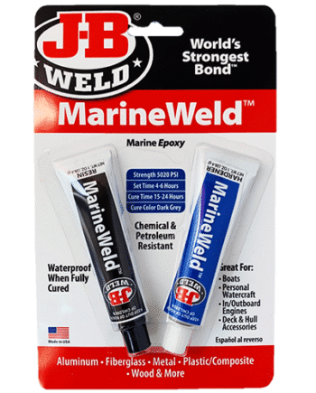 2 Pack JB Weld Marine Weld Twin Tube