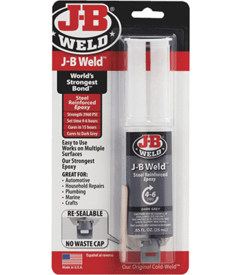 2-pakk JB Weld Original Cold Weld Dobbelsprøyte