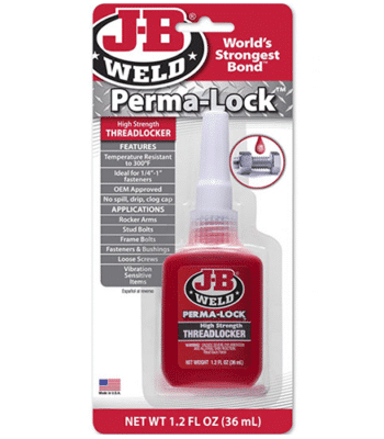 JB Weld Perma Lock Röd - Hög Styrka - 6ml