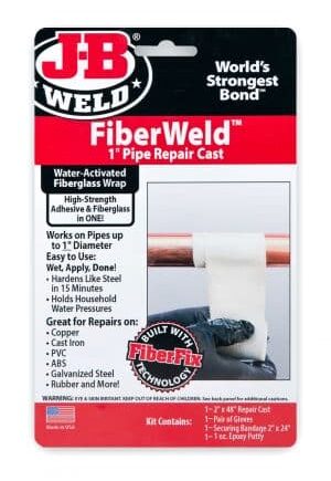 JB Weld Fiber Weld 1" Pipe Repair Cast